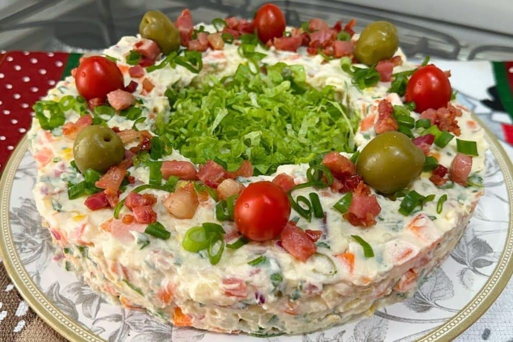 SALADA DE MAIONESE COM BACON