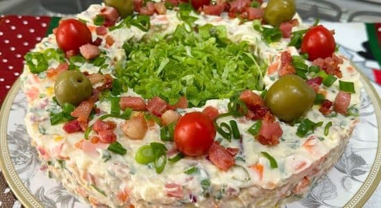 SALADA DE MAIONESE COM BACON