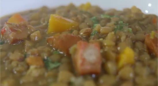 sopa de lentilhas