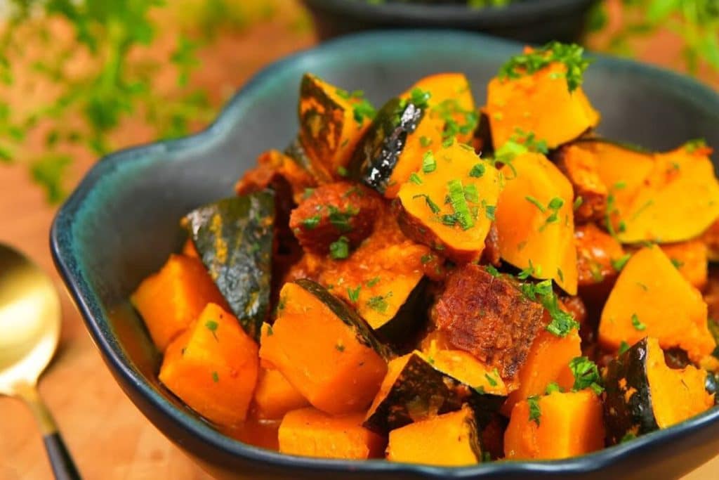 abóbora com carne seca