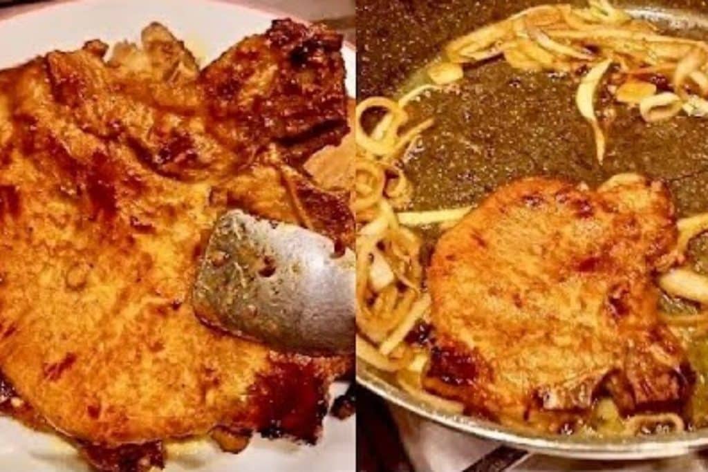 bisteca de porco suculenta