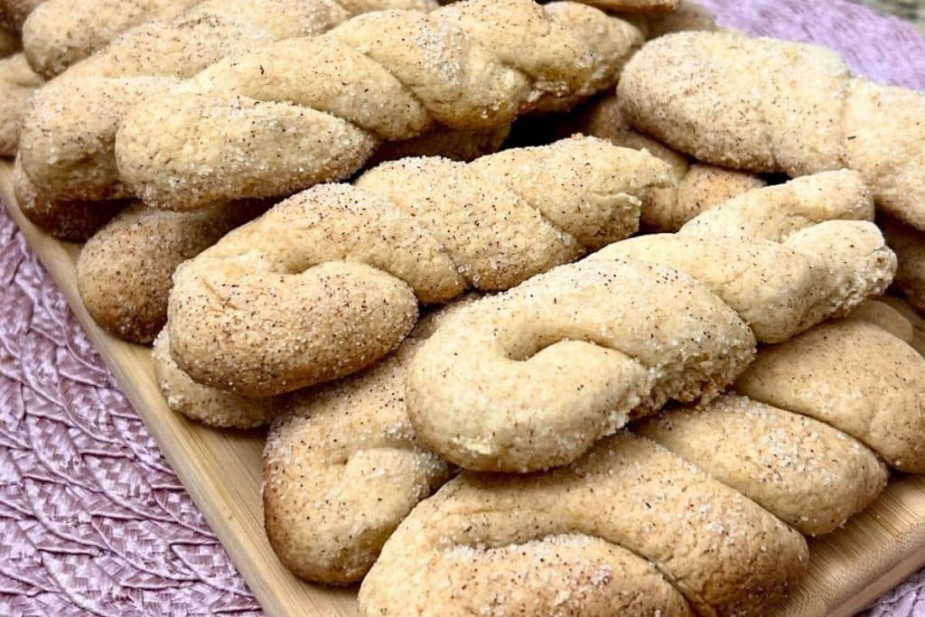 bolacha de banana com canela