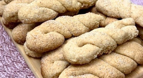 bolacha de banana com canela