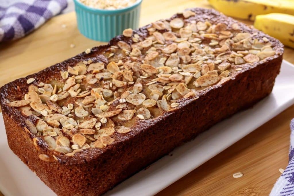 bolo de banana com aveia