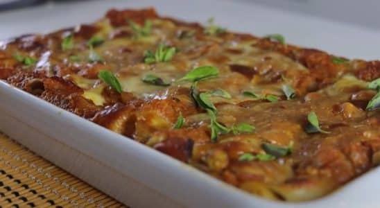 canelone com massa de lasanha