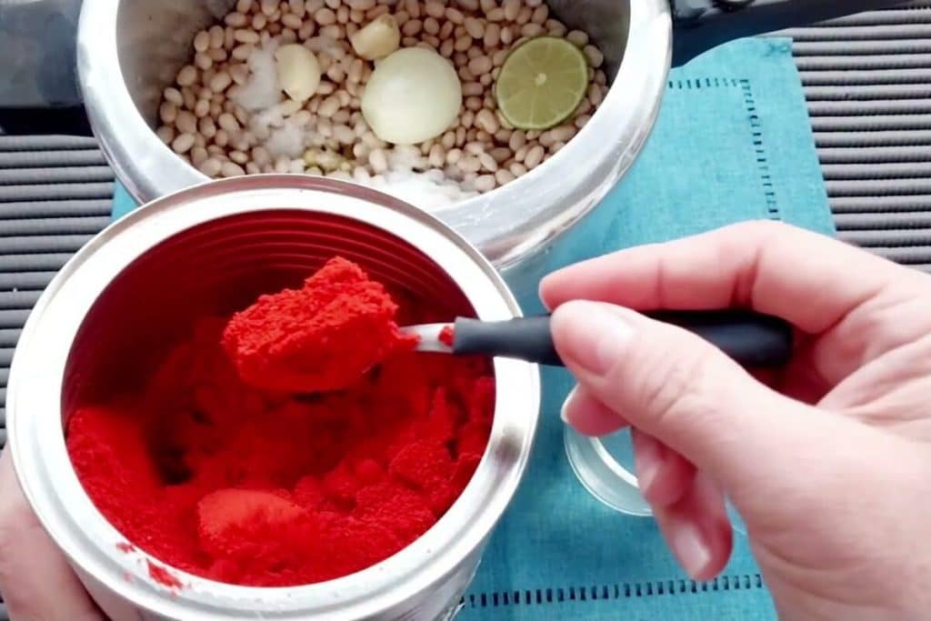 feijão saboroso e com caldo grosso