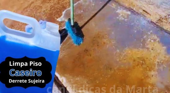 limpa piso caseiro