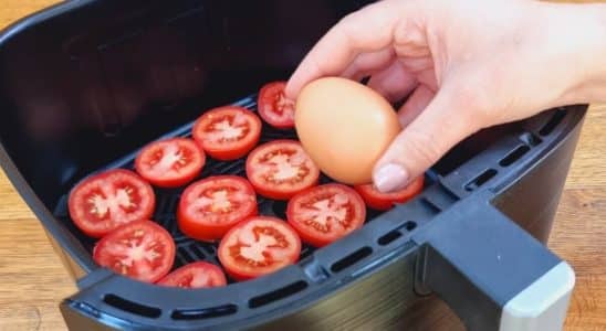 omelete com legumes na air fryer