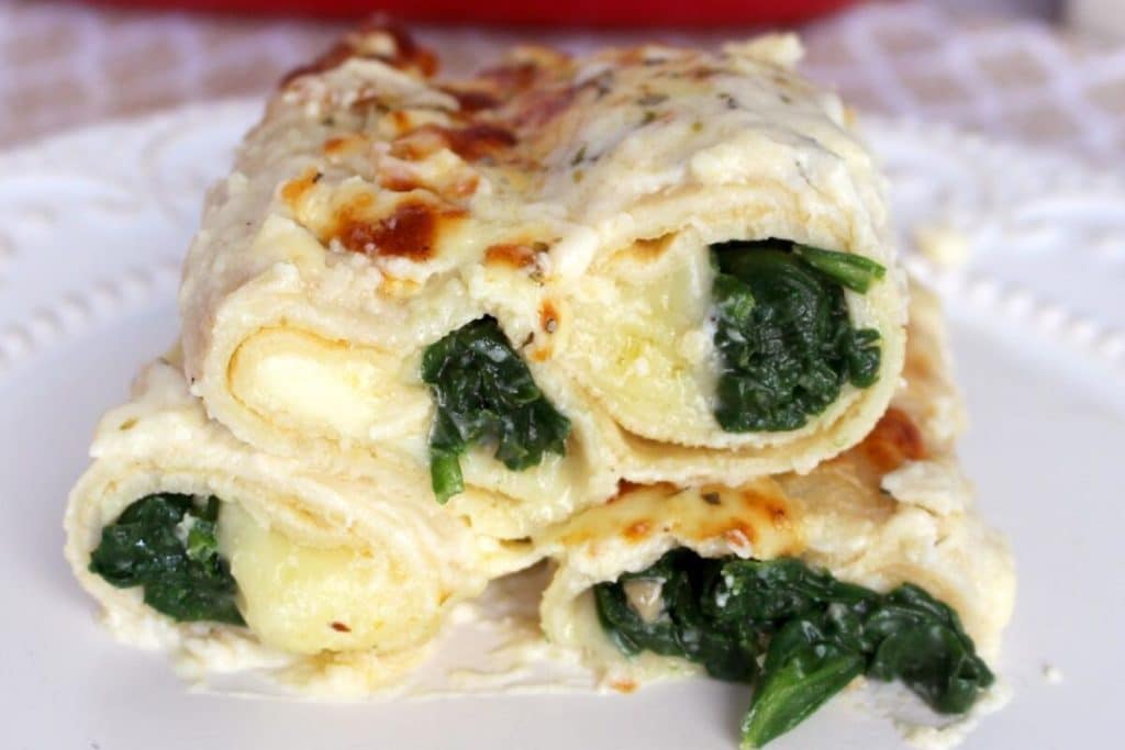 Panqueca de espinafre com queijo