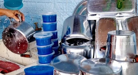 pasta de brilho caseira