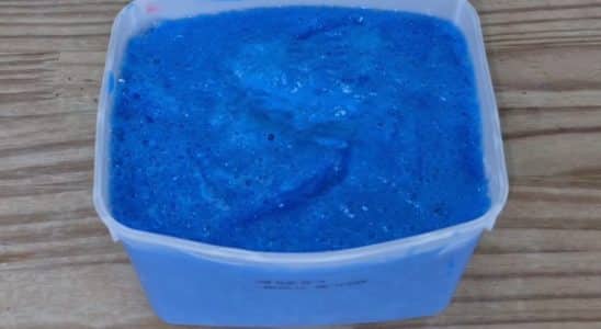 sabão de brilho caseiro