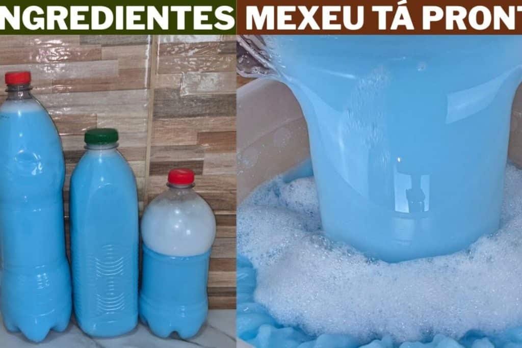 sabão líquido com 3 ingredientes