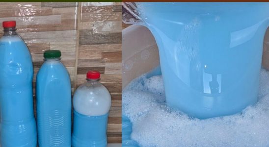 sabão líquido com 3 ingredientes