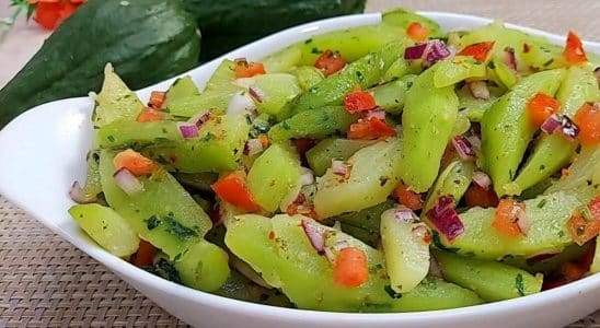 salada de chuchu