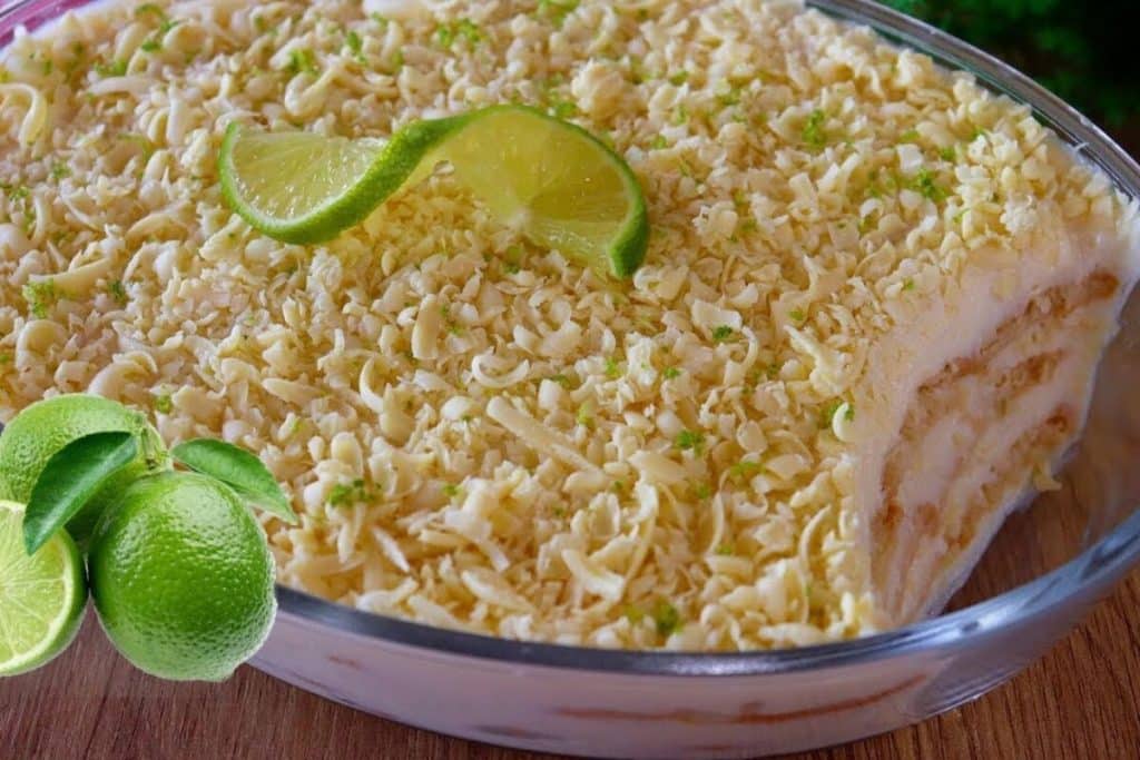 sobremesa de limão refrescante