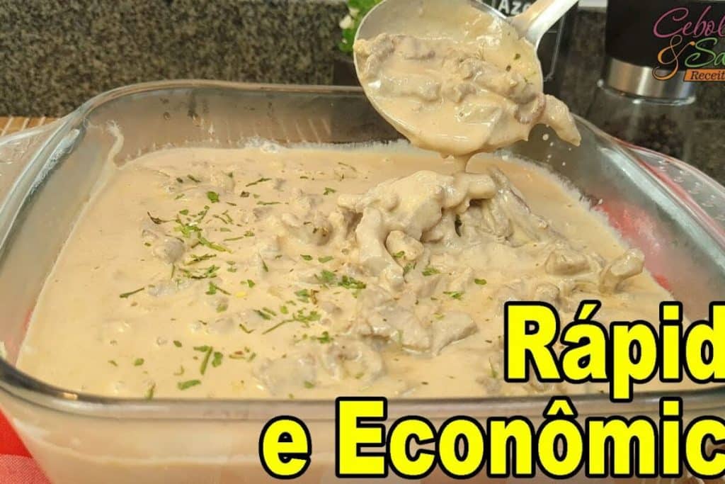 strogonoff de carne econômico