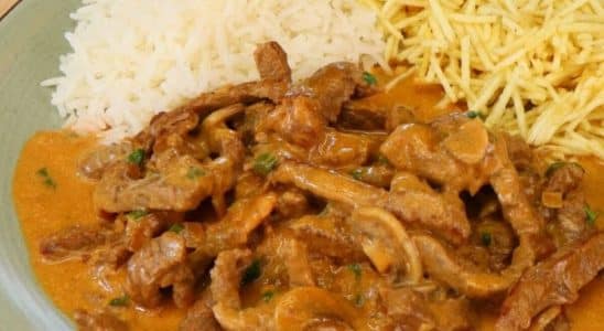 strogonoff de carne perfeito