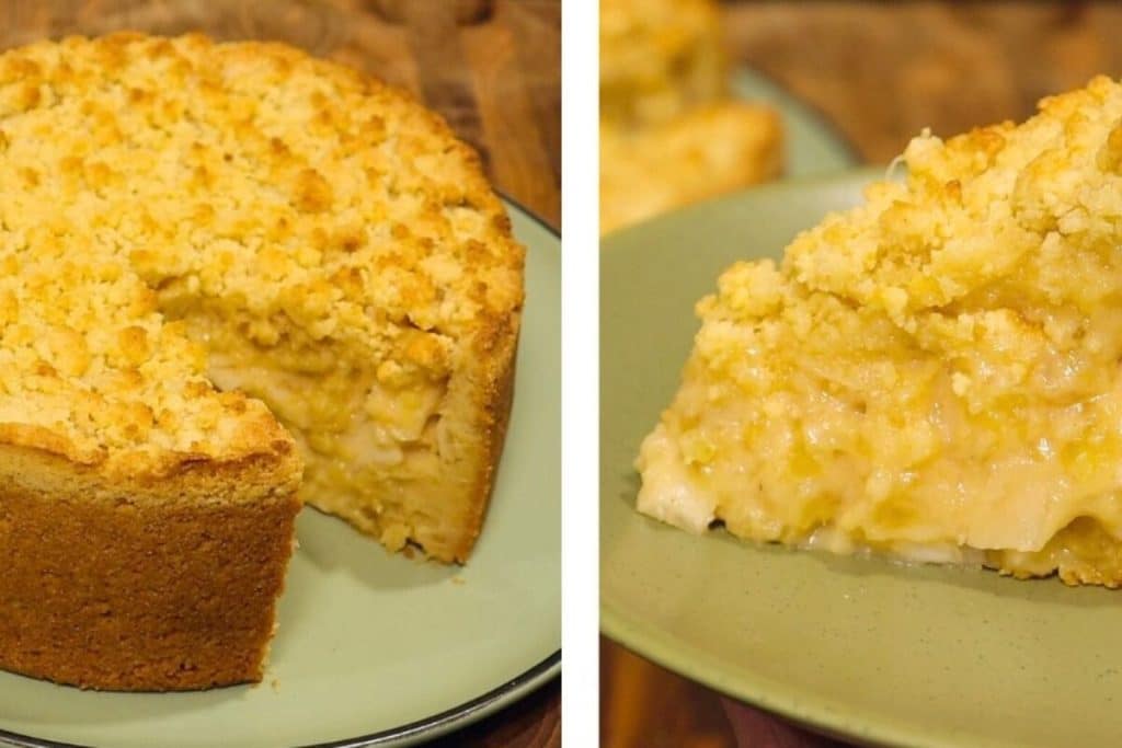 torta de abacaxi com coco