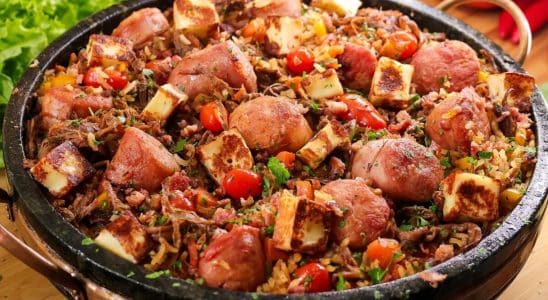 arroz caldoso de fraldinha