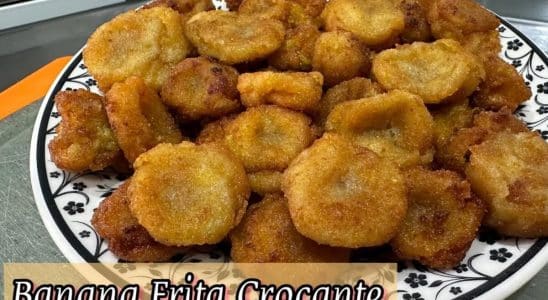 banana frita crocante