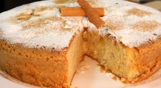 bolo de maçã