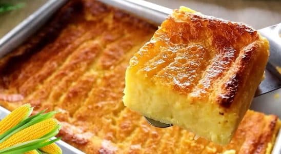 bolo de milho caipira da roça