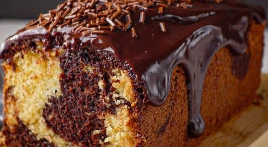 bolo mármore caseiro