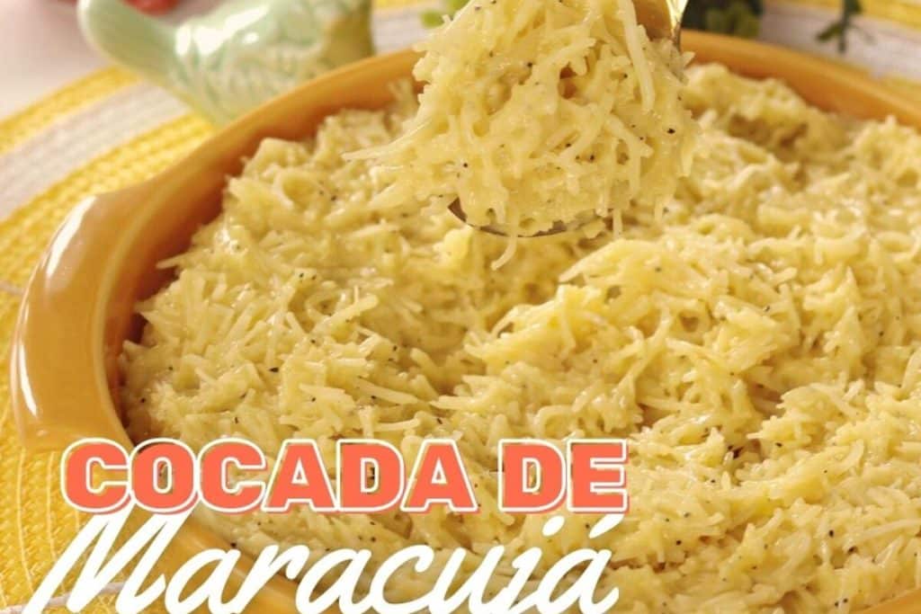 cocada cremosa de maracujá