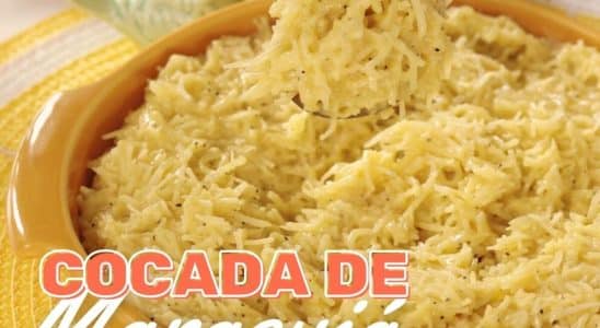 cocada cremosa de maracujá