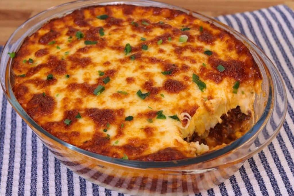 escondidinho de carne moída