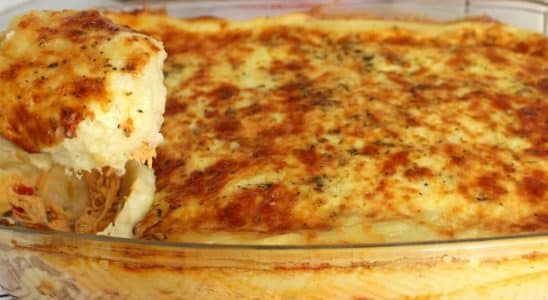 escondidinho de frango com requeijão