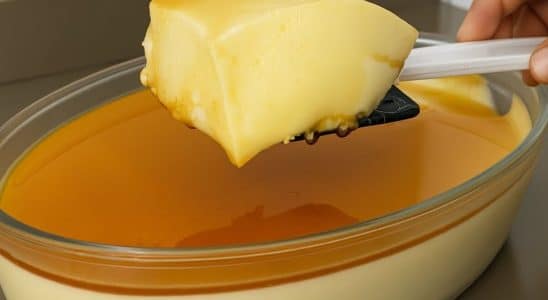 flan na travessa