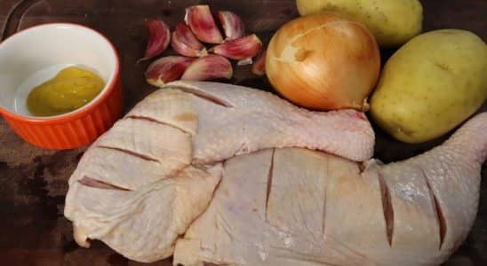 FRANGO ASSADO COM BATATA
