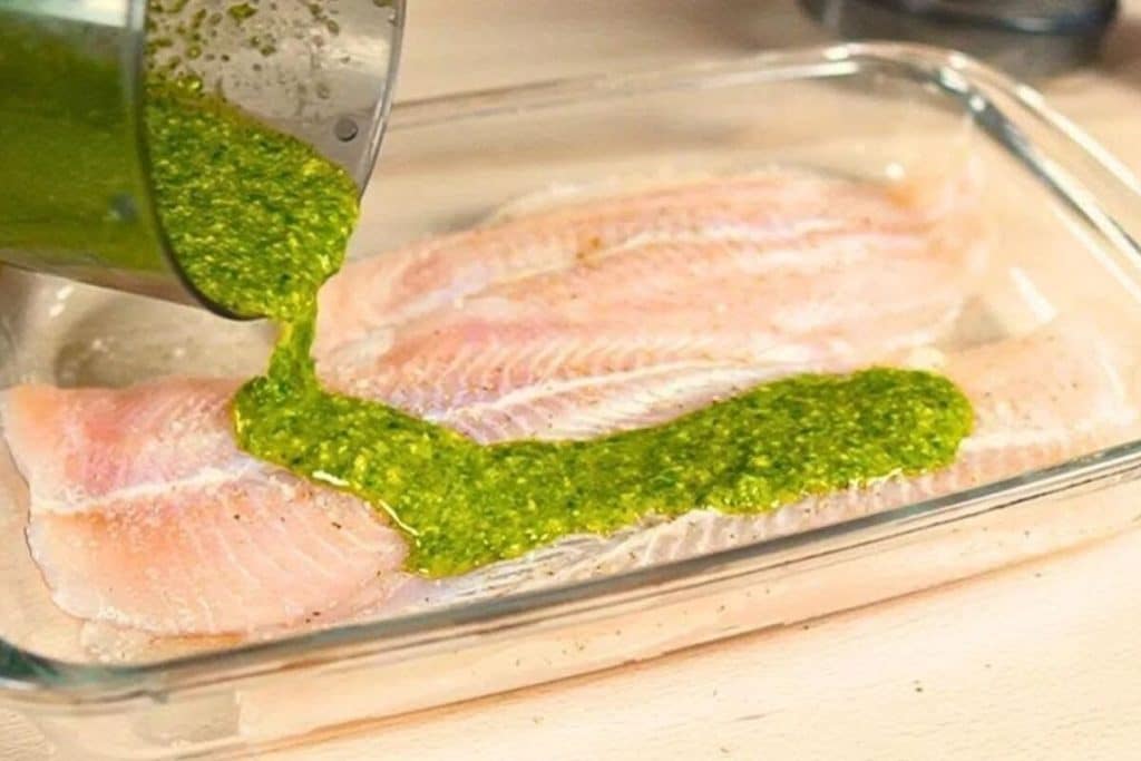 filé de tilápia assado no forno