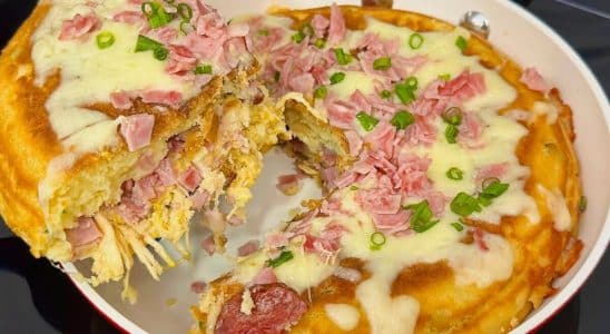 lanche de frigideira