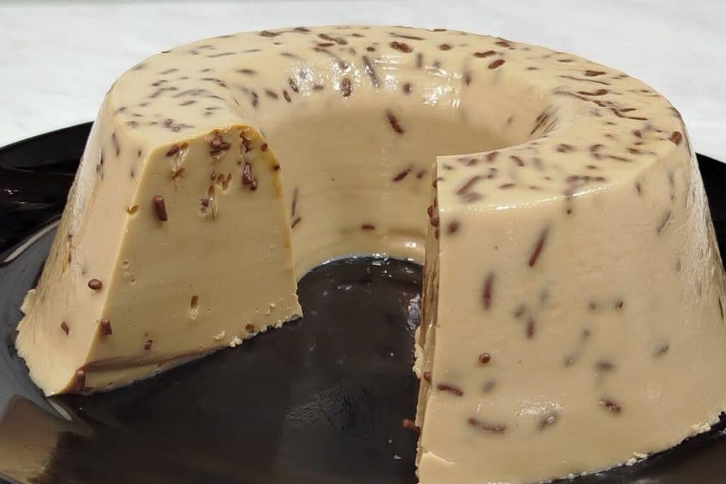 mousse de café com chocolate