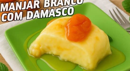 manjar branco com damasco