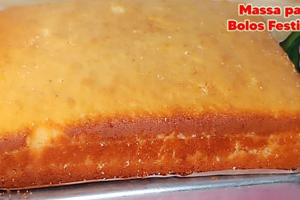 massa para bolo de festa