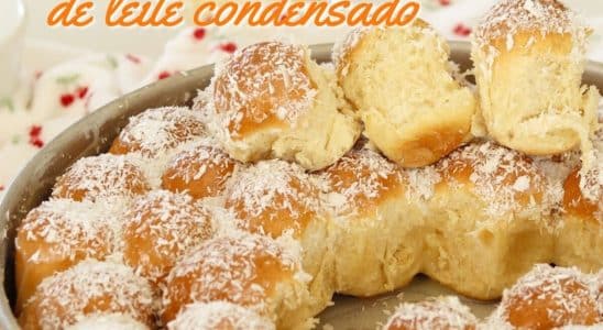 pão bolinha de leite condensado