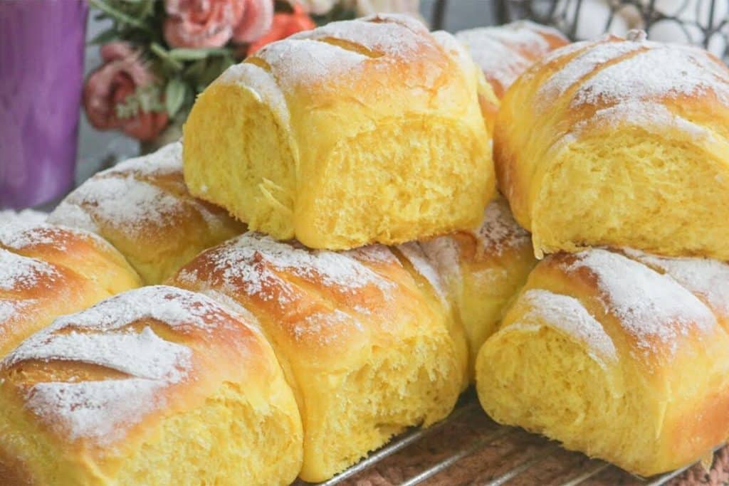 pão caseiro de abóbora