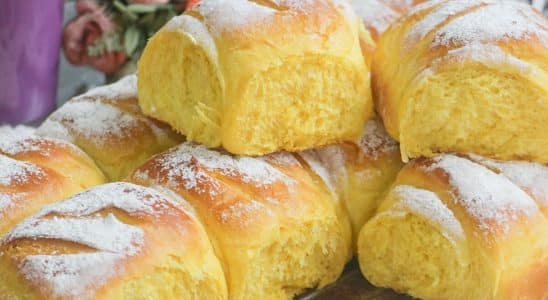 pão caseiro de abóbora