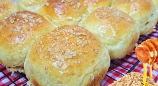 pão com aveia e mel