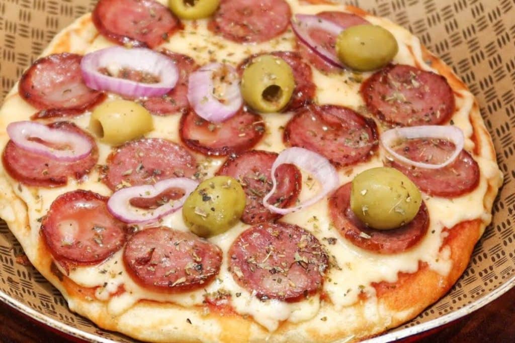 pizza de frigideira