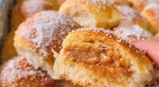 pãozinho doce recheado