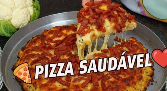 pizza de couve-flor