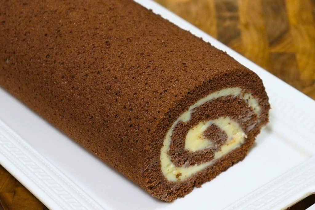 rocambole de chocolate