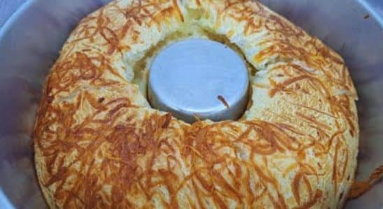 rosca de pão de queijo