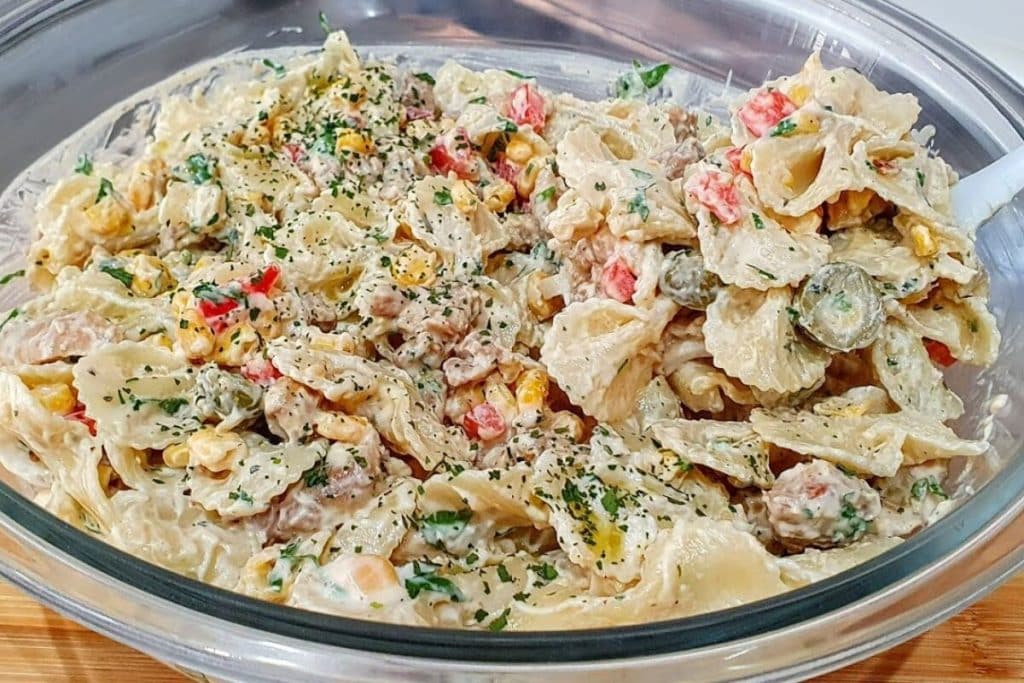 salada de macarrão