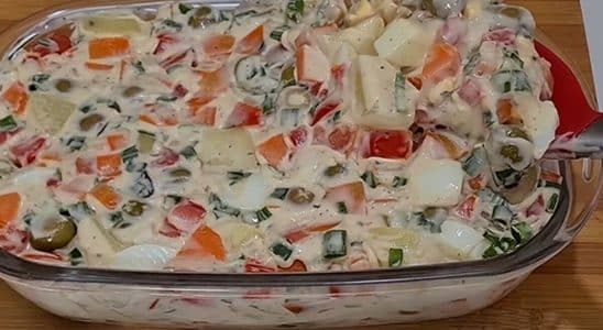 salada de maionese