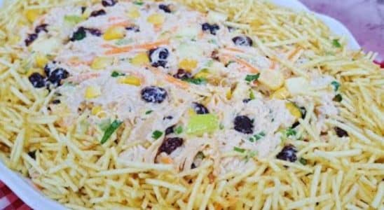 salpicão de frango com iogurte